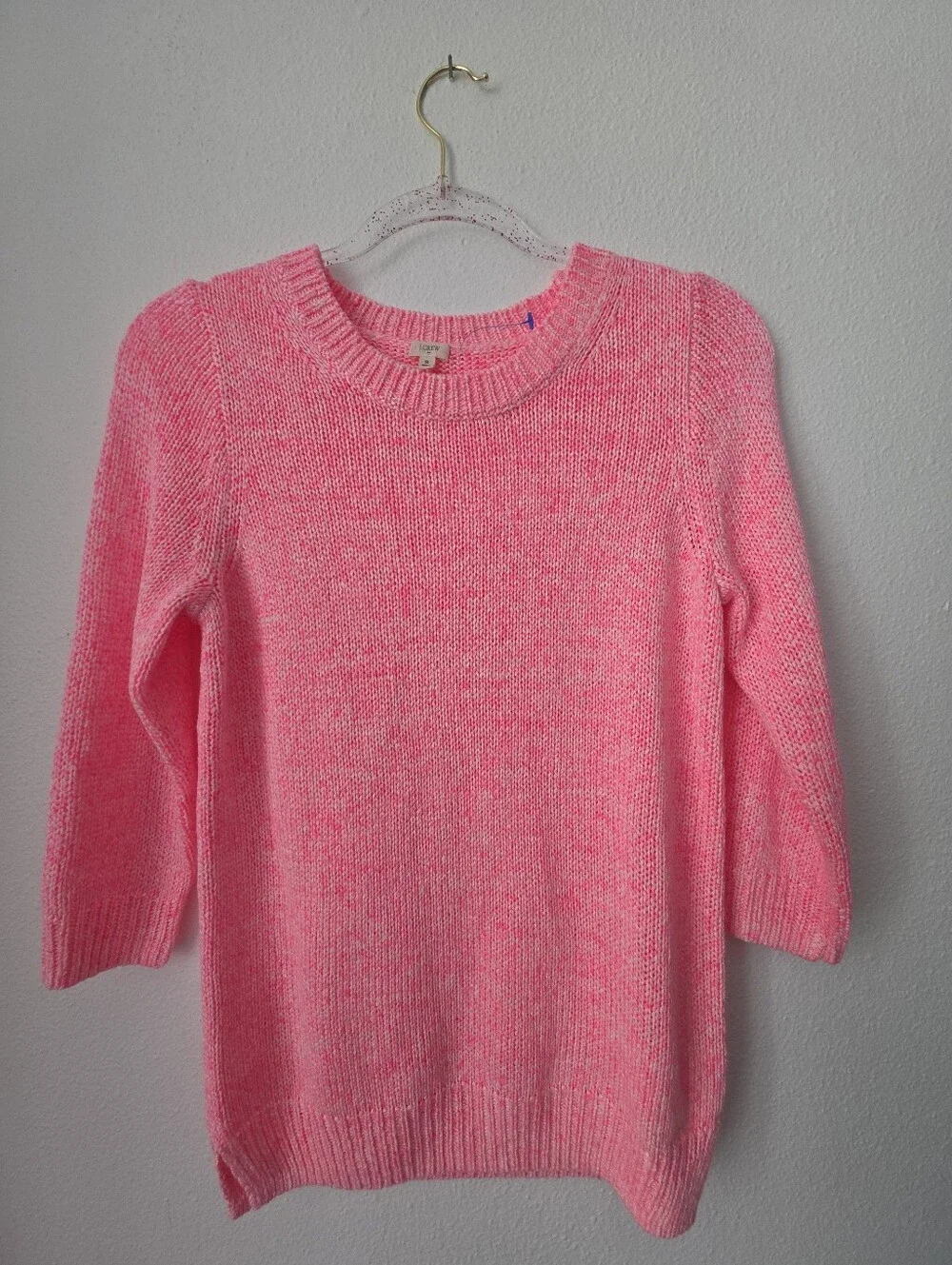 J.Crew Pink Chunky Knit Crewneck Sweater - Size S